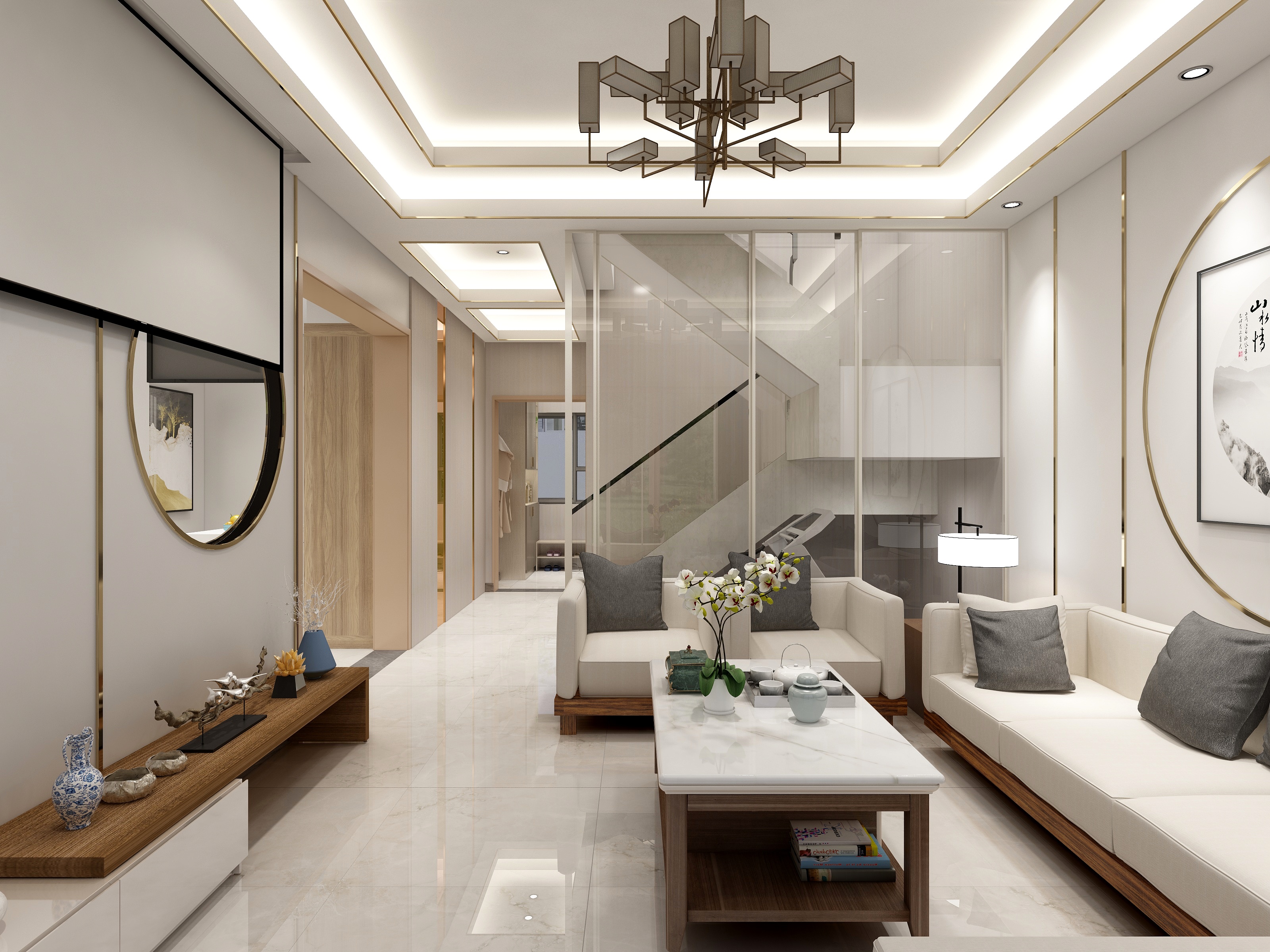 方杨鑫-现代新中式别墅-改-装修设计方案