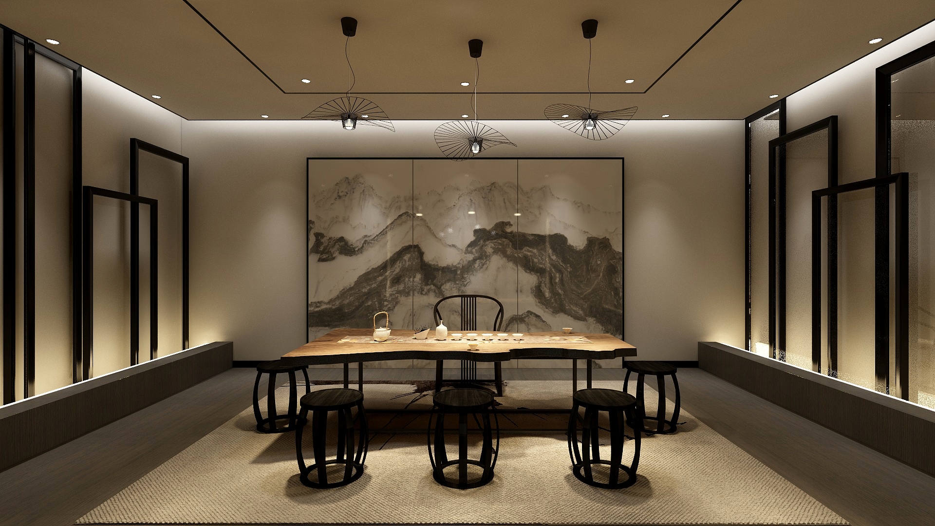 奕巢设计事务所CAGE巢-工装展厅装修效果图