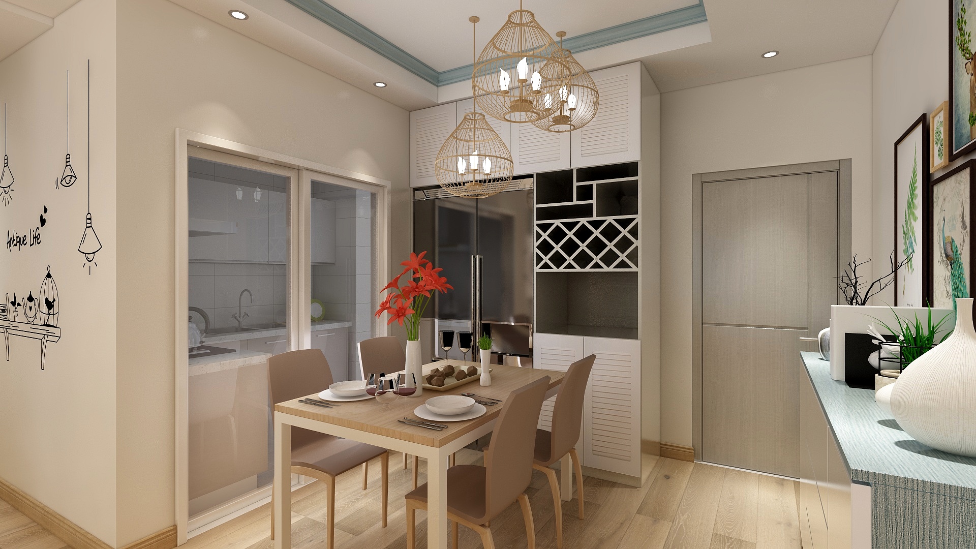 青禾DmeT-奥林阳光a2户型现代风-装修设计方案