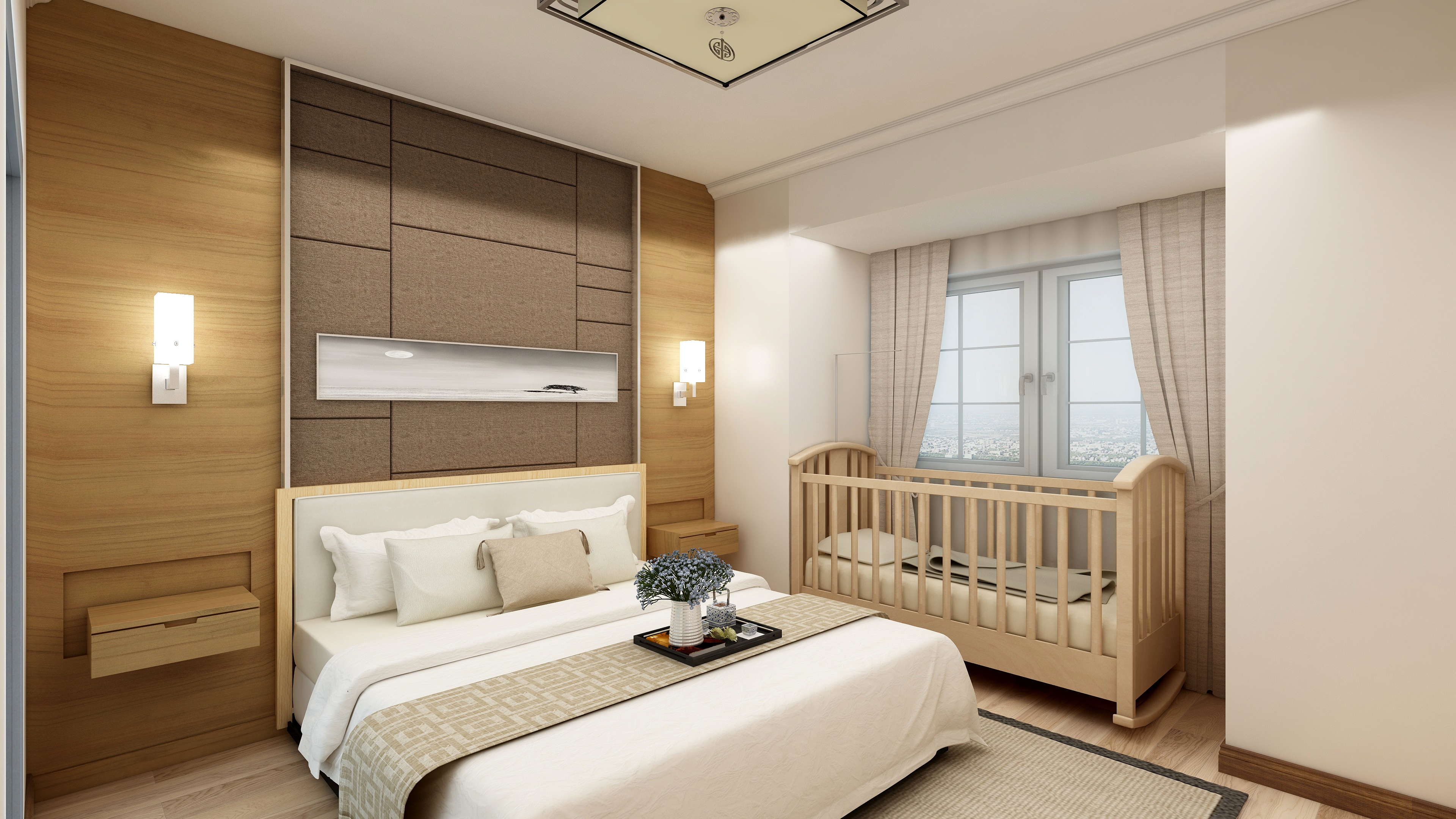 手扶拖拉机驾驶员-中梁·首府120㎡三居室新中式-装修设计方案