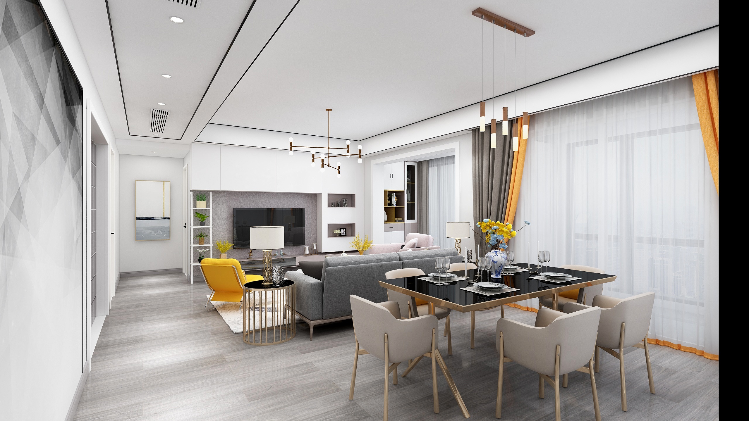 朝阳设计CHAOYANG-永州一号7-1604彭总初稿修改-装修设计方案