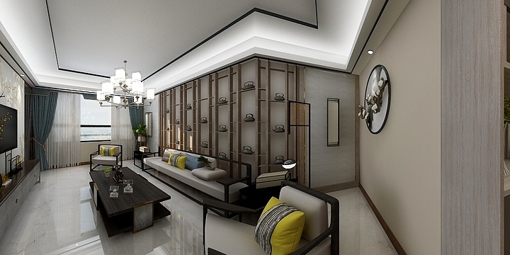 星屹空间颜究院-中城国际城13栋东户（中式）-装修设计方案