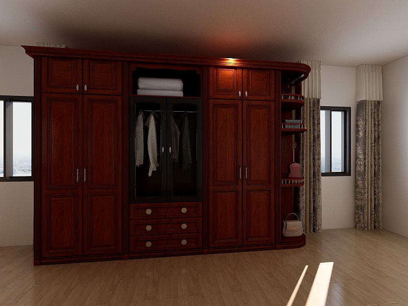 围城008-美式平开门衣柜-装修设计方案