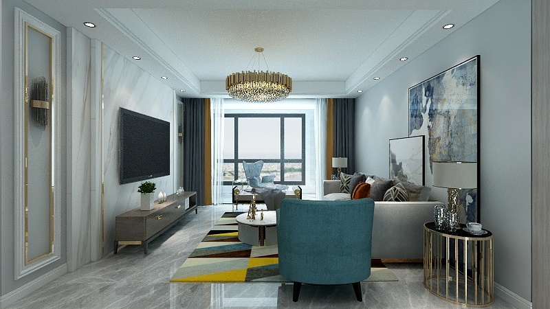 仇帅闯-建业・贰号城邦145.08㎡C户型4室4厅2卫1厨-装修设计方案