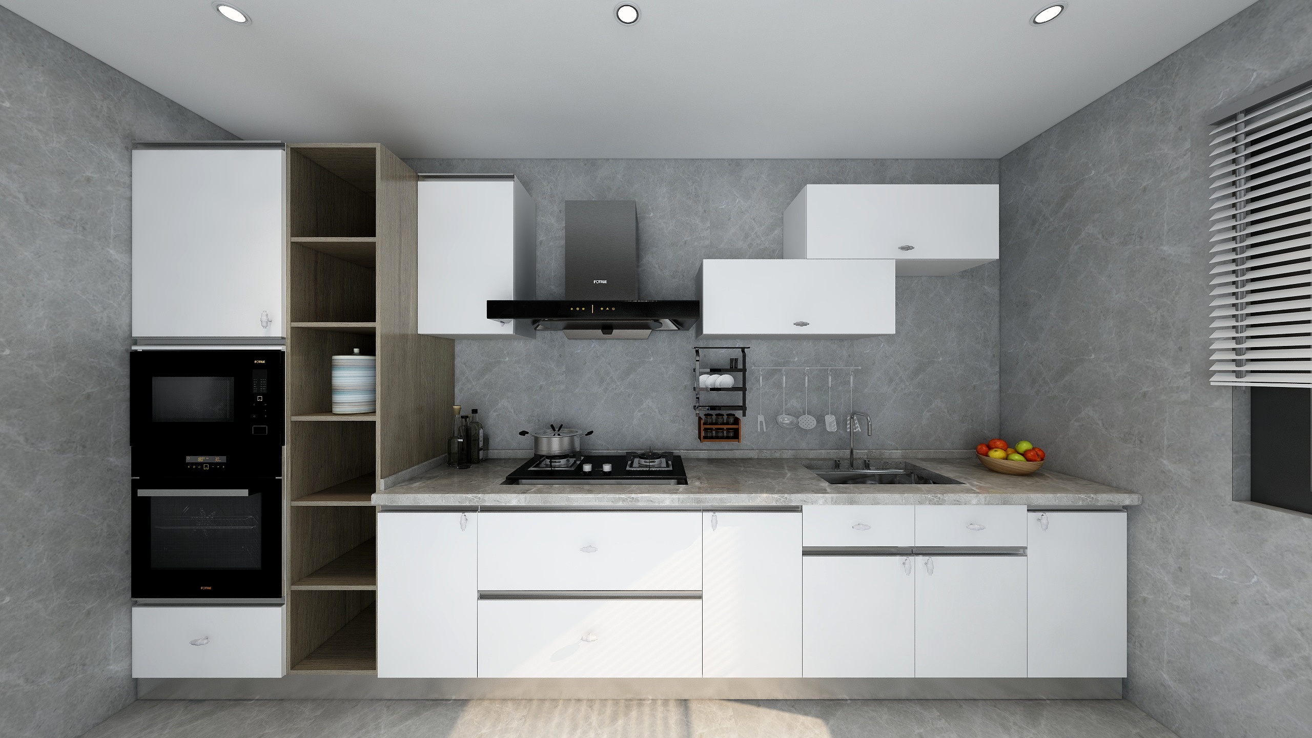 铃儿钉钉铛-一字型橱柜-装修设计方案