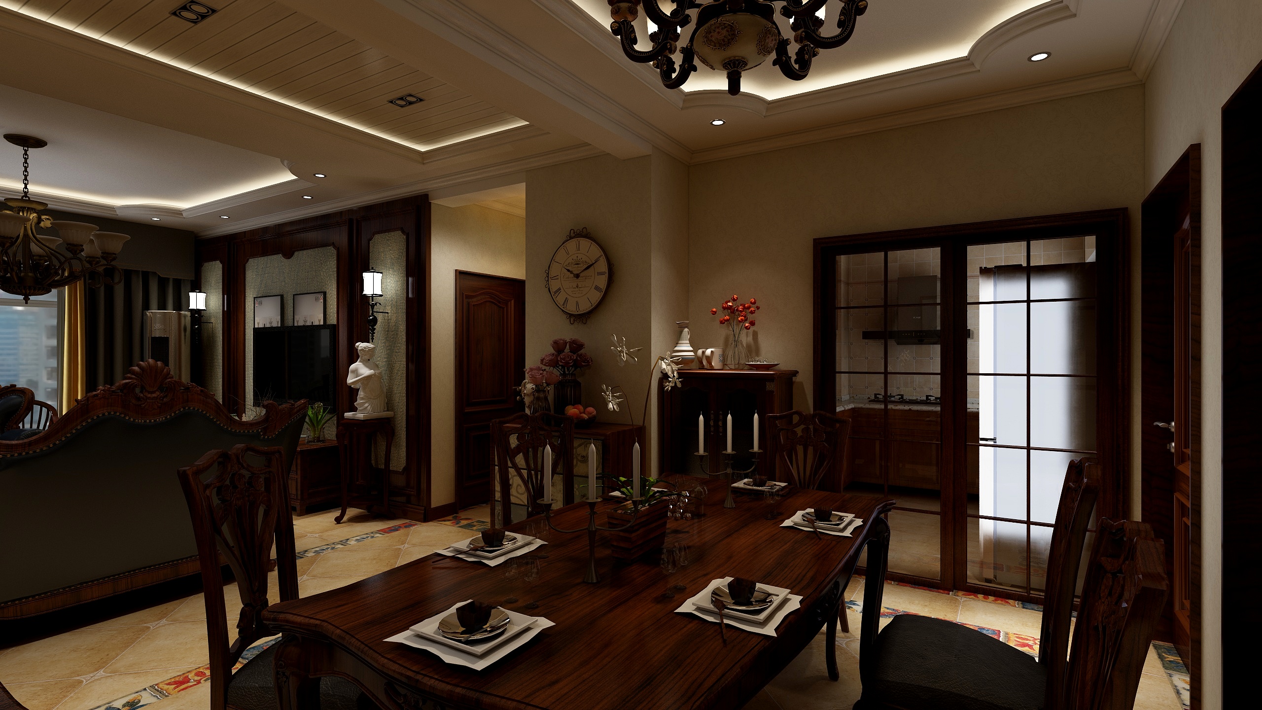 张涛-华亭郭B户型-装修设计方案