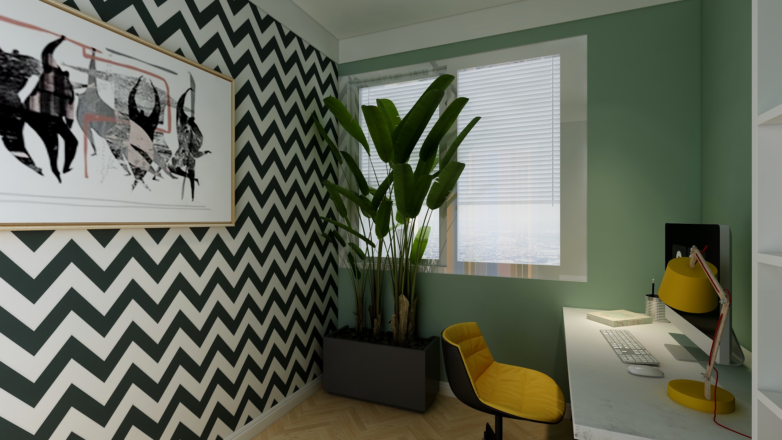 MIAOMIAOHOUSE-现代客餐厅装修效果图