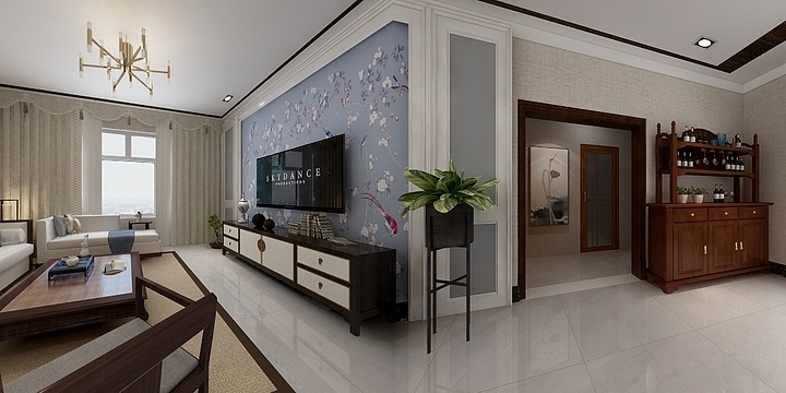 无极空间阿文-丽景・中央城105.00㎡5#A户型2室2厅1卫1厨-装修设计方案