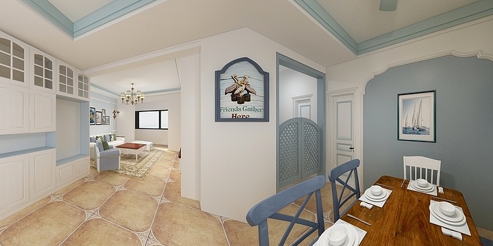 云空间装饰体验馆-四季花城-地中海-装修设计方案