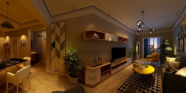 张涛-华亭郭C户型-装修设计方案