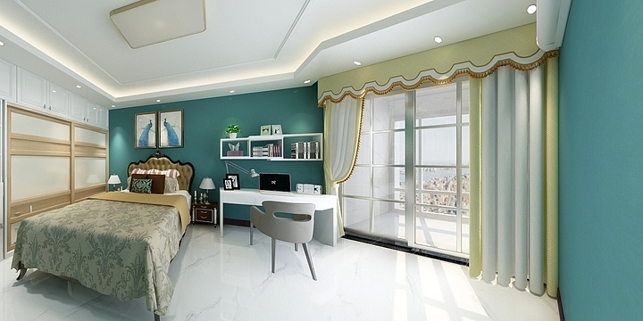 許设计-西关南拐蓝天小区卧室-装修设计方案
