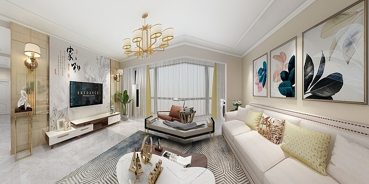 设计AY-吉祥阳光城户型5-1-罗旭宏雅居-现代风格-装修设计方案