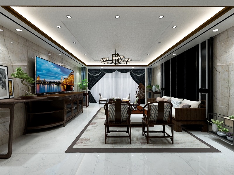 痞子-客厅-装修设计方案