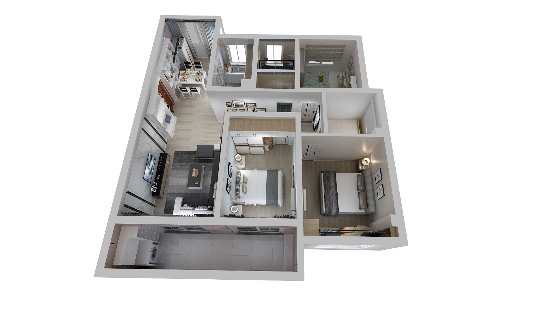 赵云飞-鲲鹏湖二期高层8#1101-装修设计方案