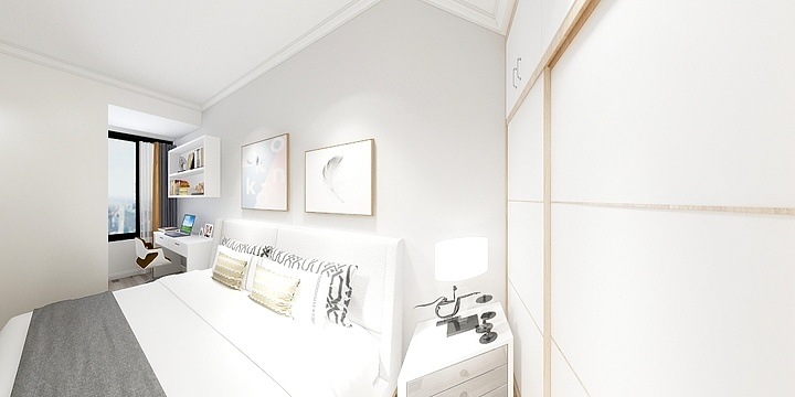 尚品宅配BIM全案設計-上层湾畔6栋2904室张总雅居-装修设计方案