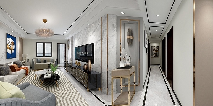 189****6792AtsO-松雅湖壹号119平方现代风格效果-装修设计方案