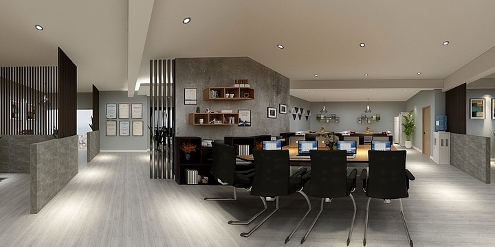 蒙立红-鸿阁建筑装饰工程有限公司—办公室方案-装修设计方案