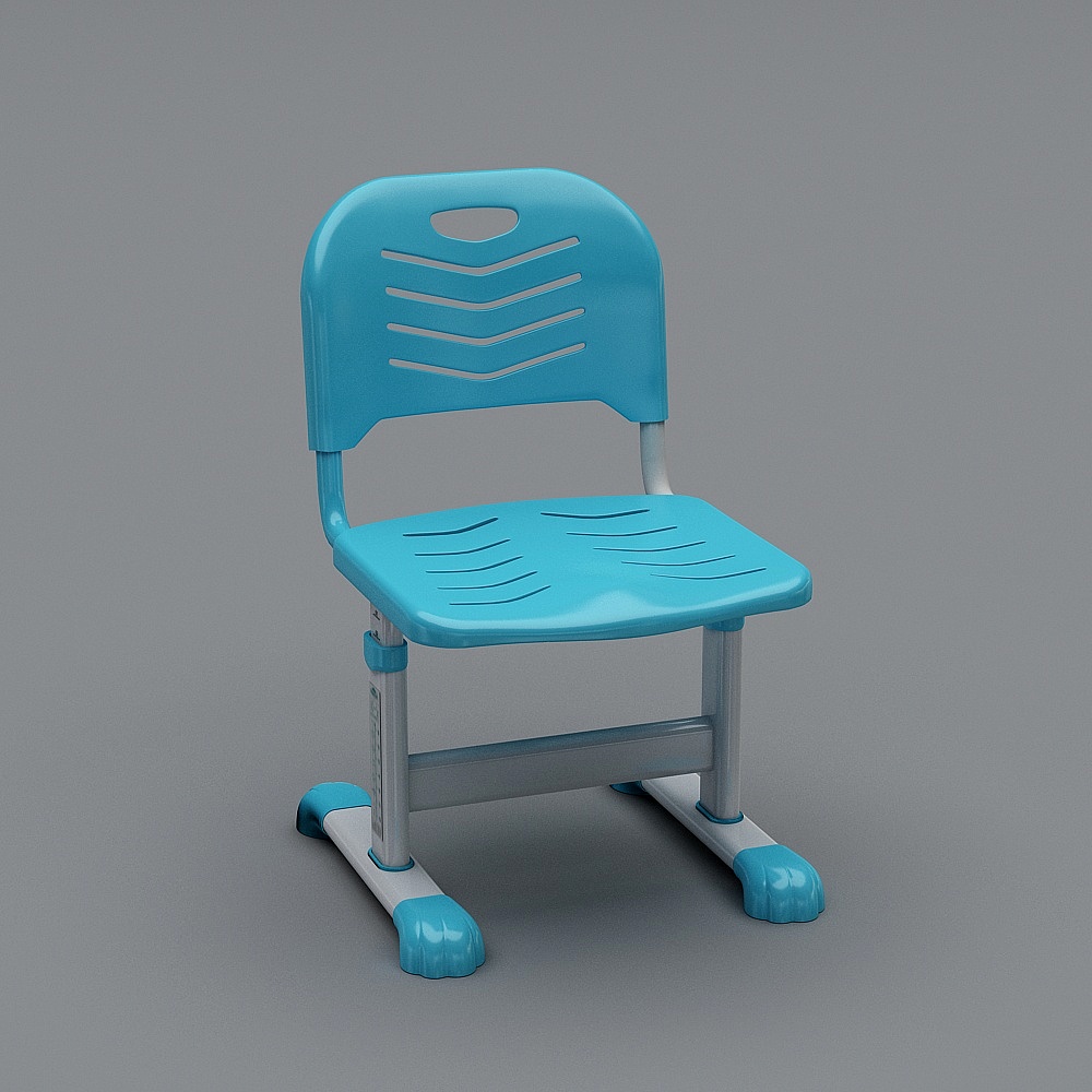KD23椅子-蓝色3D模型