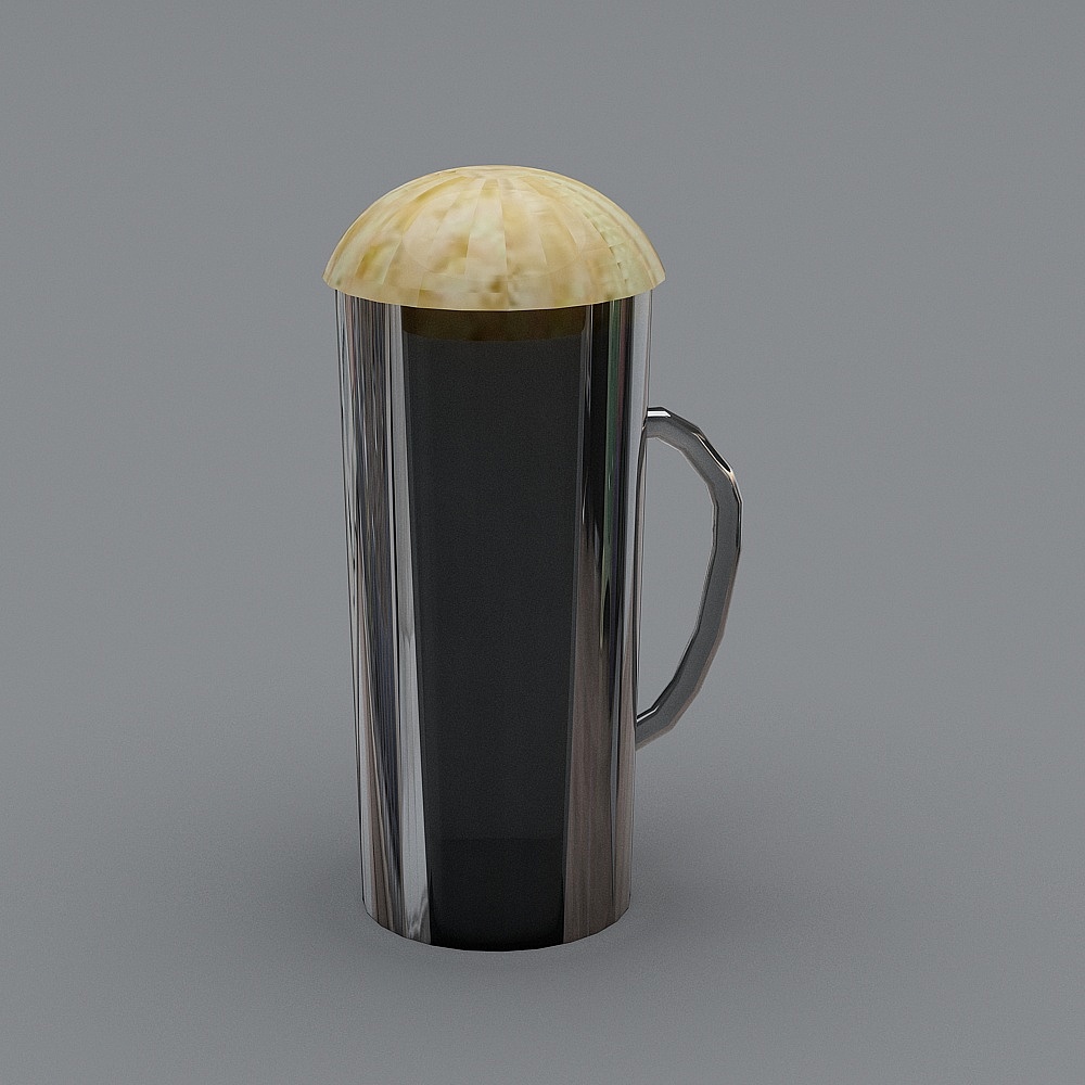 造作ZAOZUO蘑菇高硼硅水壶3D模型