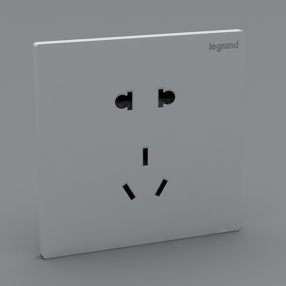罗格朗-K842610USL-插座3D模型