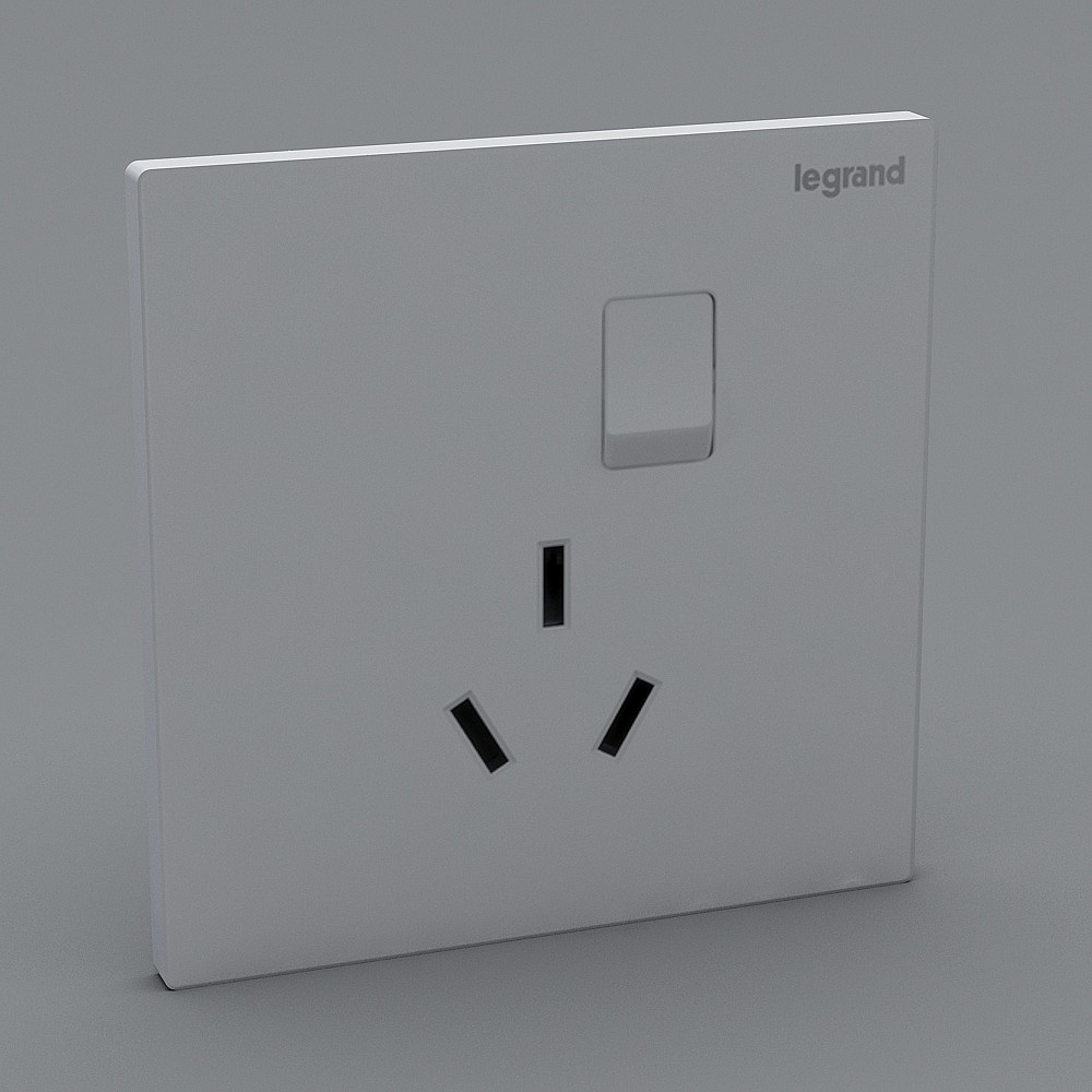 罗格朗-K81515CS-插座3D模型