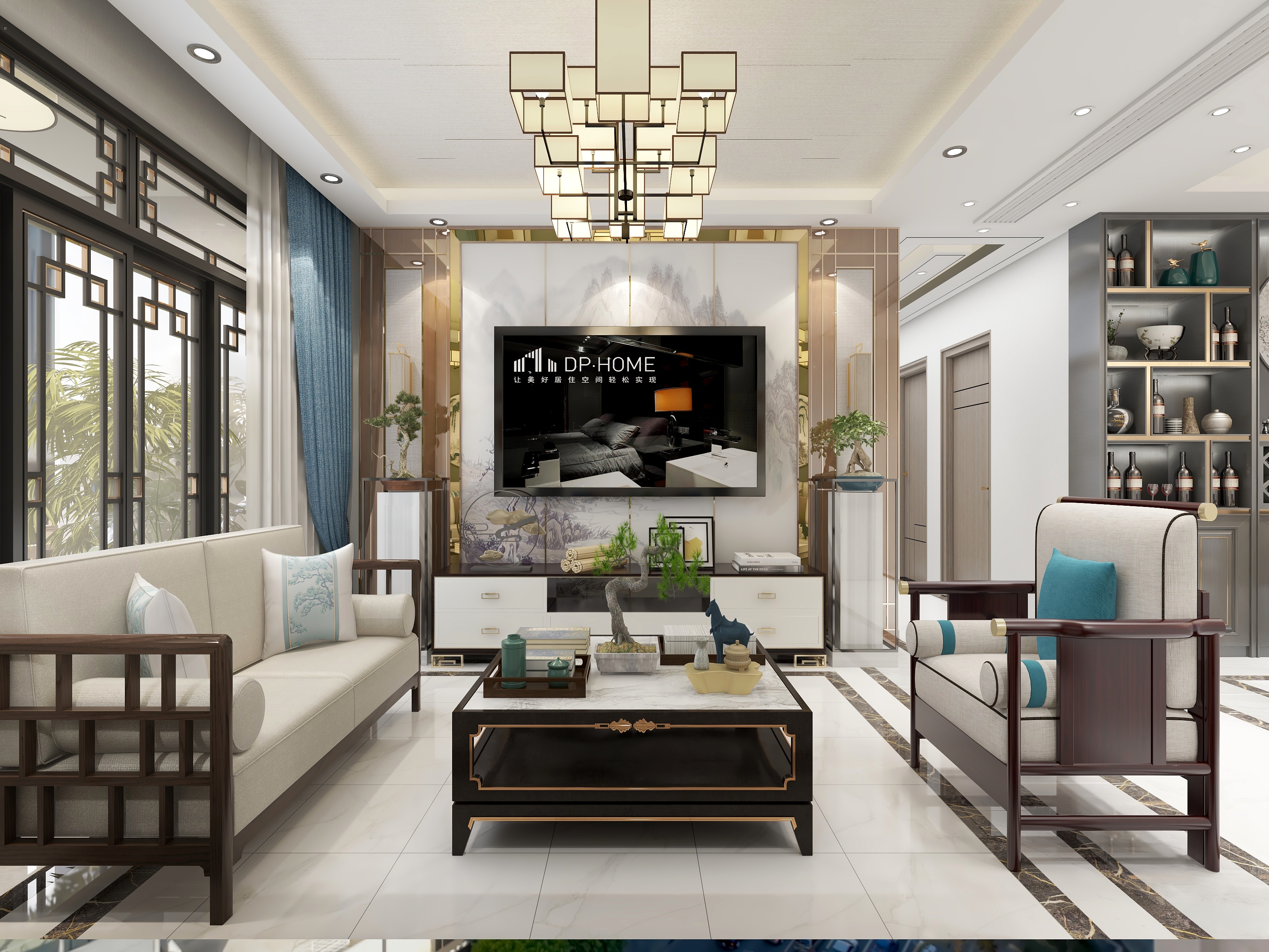 拾也空间设计事务所-北渝星城（新中式）-装修设计方案