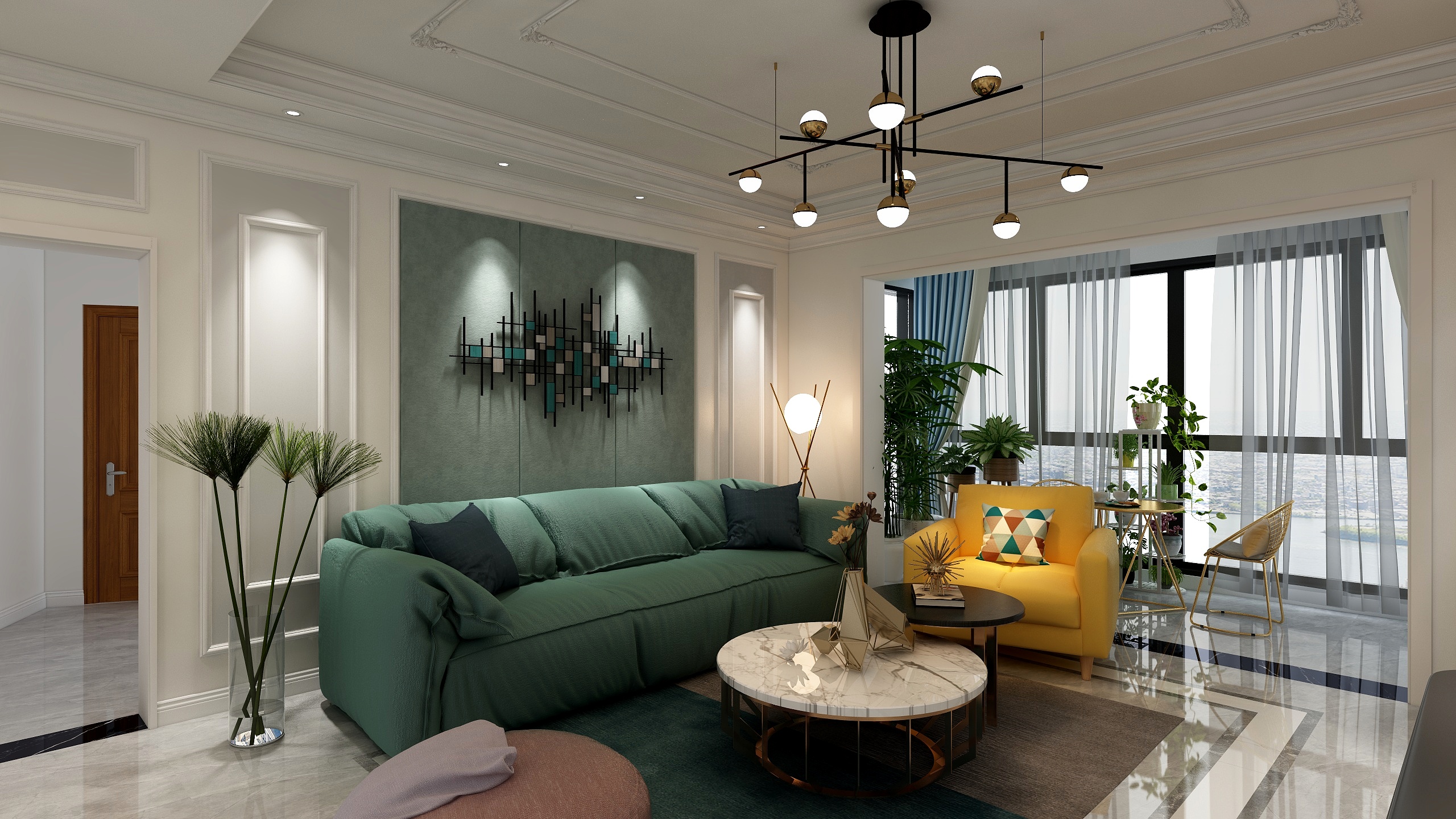 刘芳毅-南湖49-3-702-客厅厨房-装修设计方案