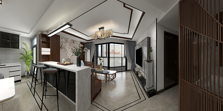 艺宅设计lc-巴黎春天2栋-装修设计方案