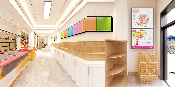 白浅工作室-朵爱多水果店-装修设计方案