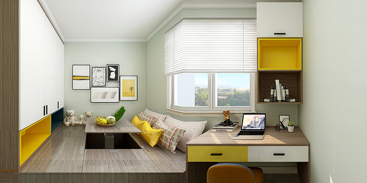 韩爱清-翡翠城-轻奢北欧118平-装修设计方案