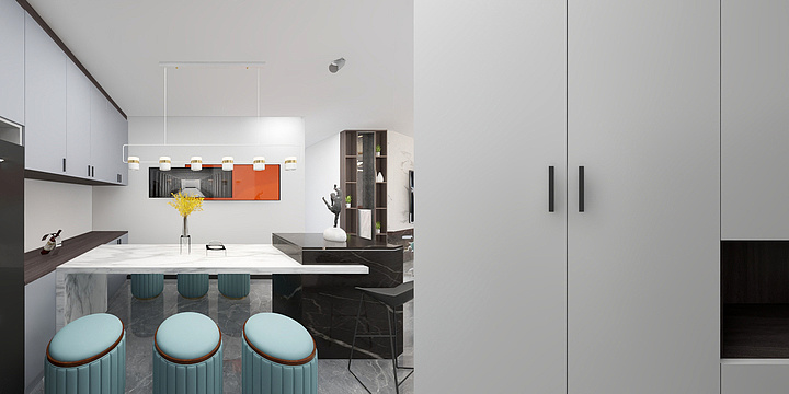 龙熙蒙主-春之城B栋1502户型-装修设计方案