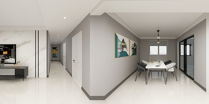 卫辉博艺装饰公司-阳光华府8#-1*901单层-装修设计方案