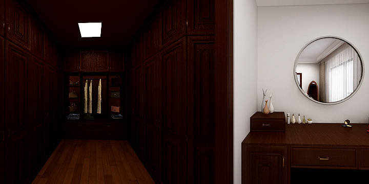 C杰-曾总主卧衣帽间-装修设计方案