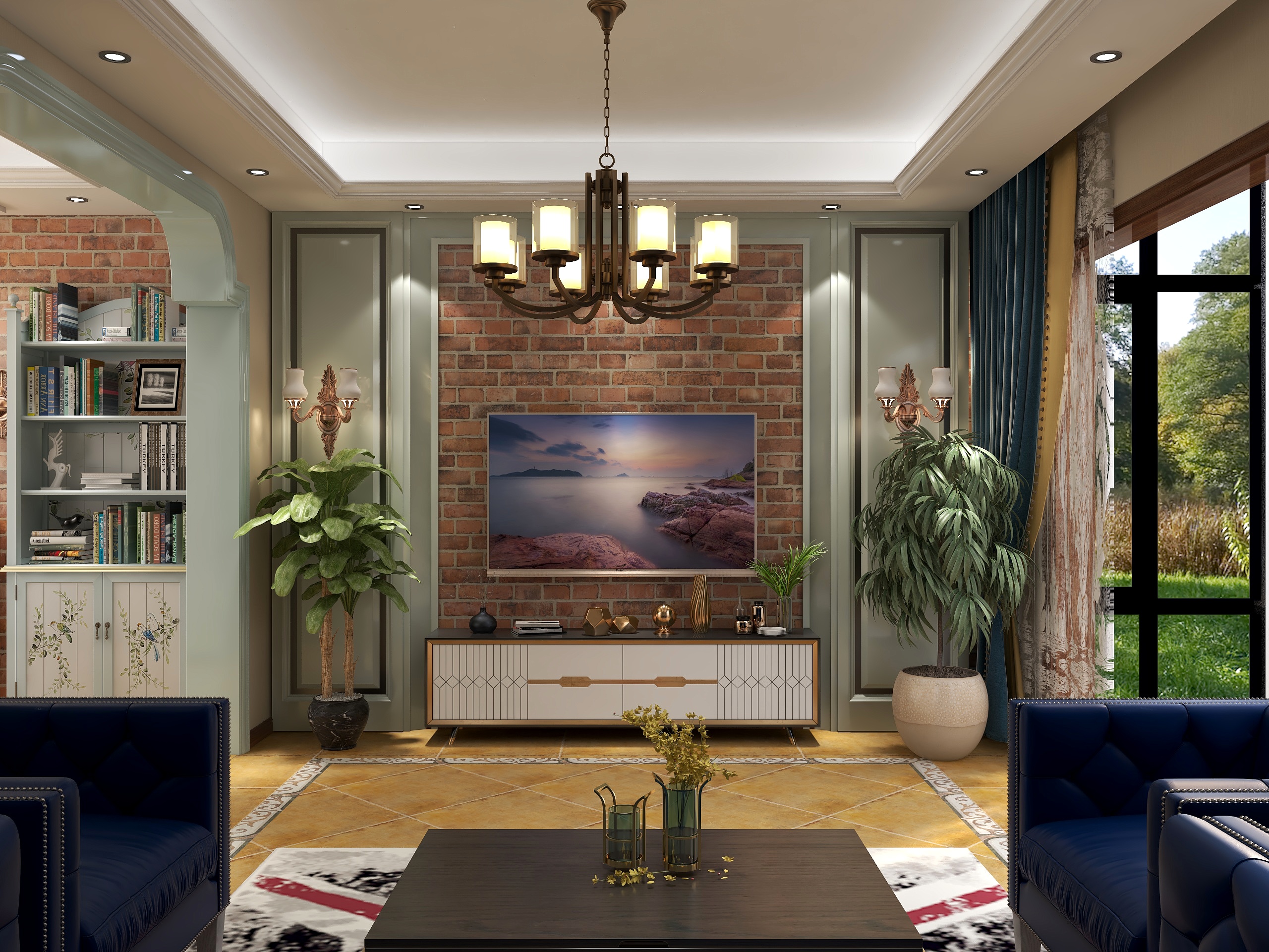 设计效果图展示-和园11简美-装修设计方案