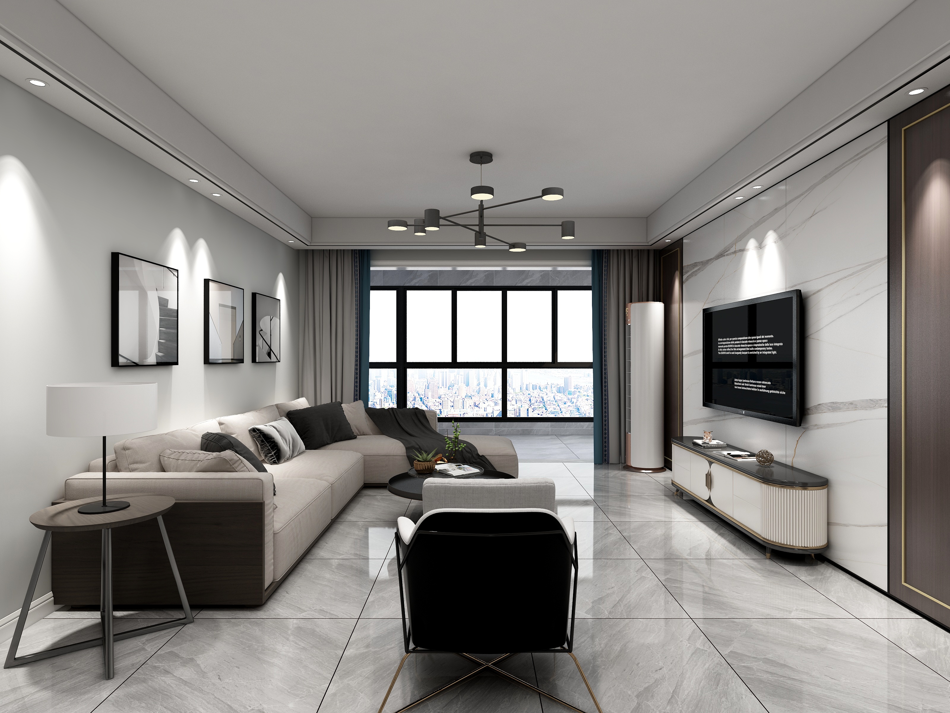 720全景动态-滨江新荣府A1户型杨咪雅设计方-装修设计方案