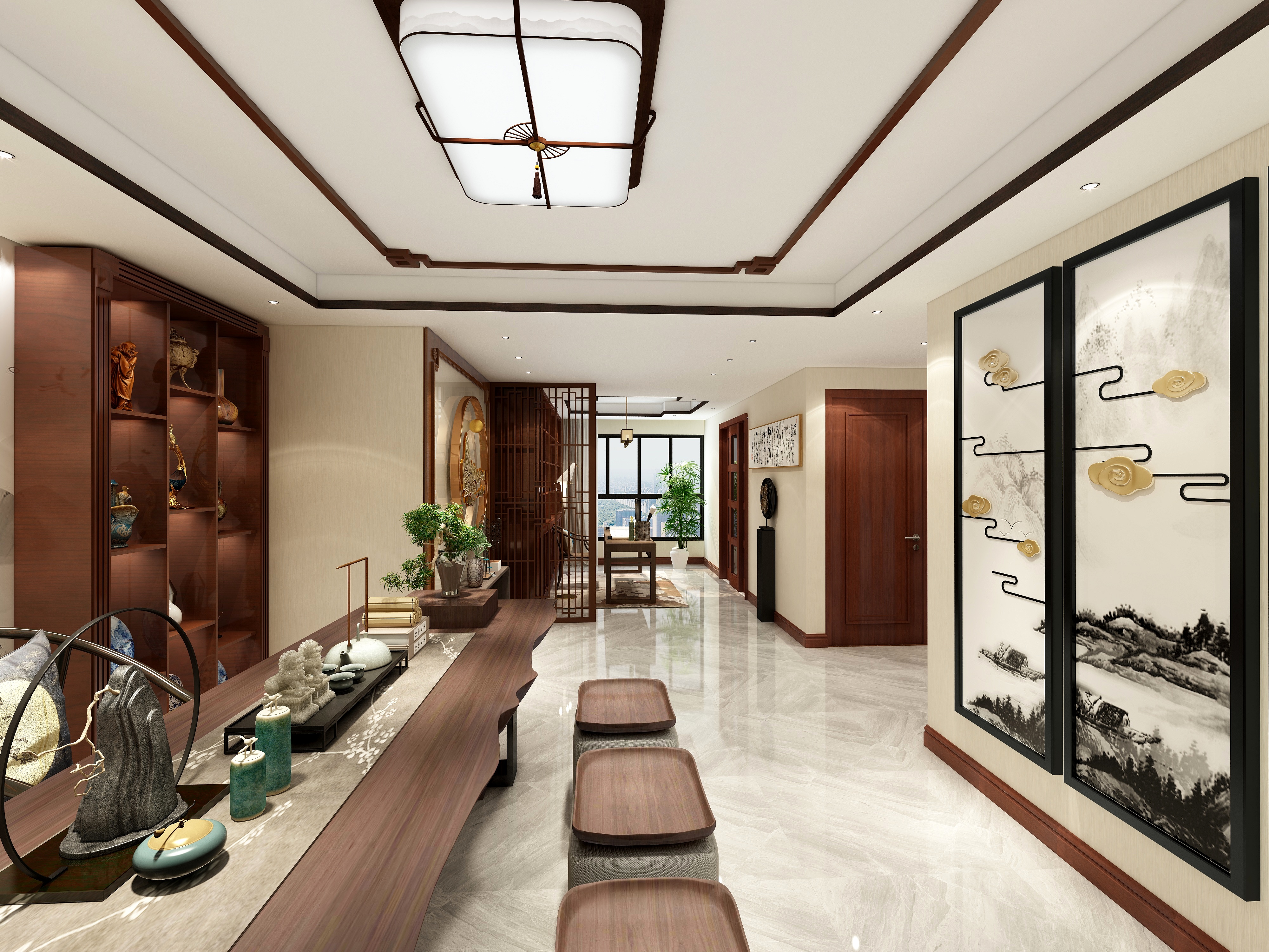 整木设计尚佰木门-【马赛栗中式】-装修设计方案