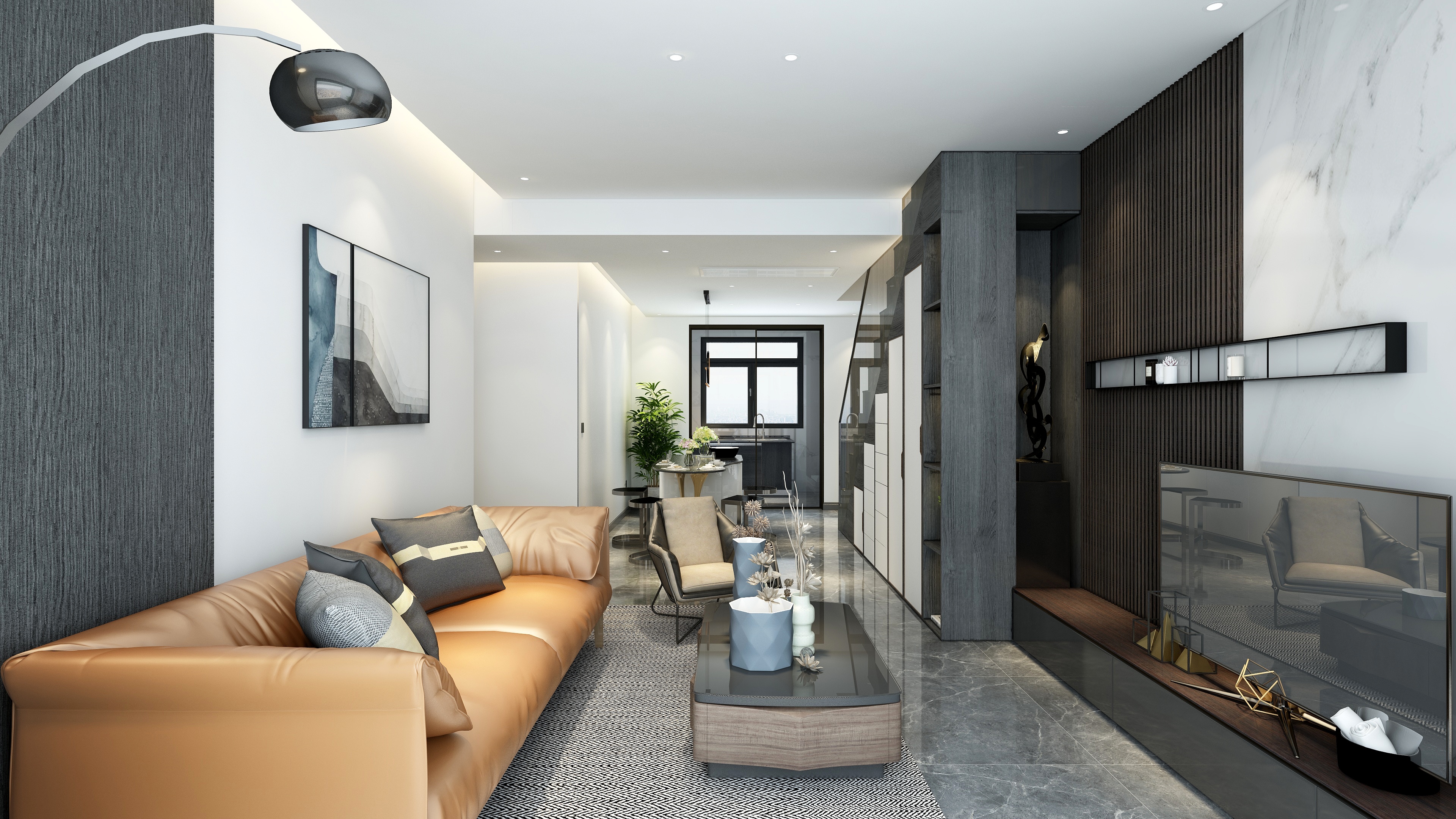 潮汐精灵-后现代顶楼复式-装修设计方案