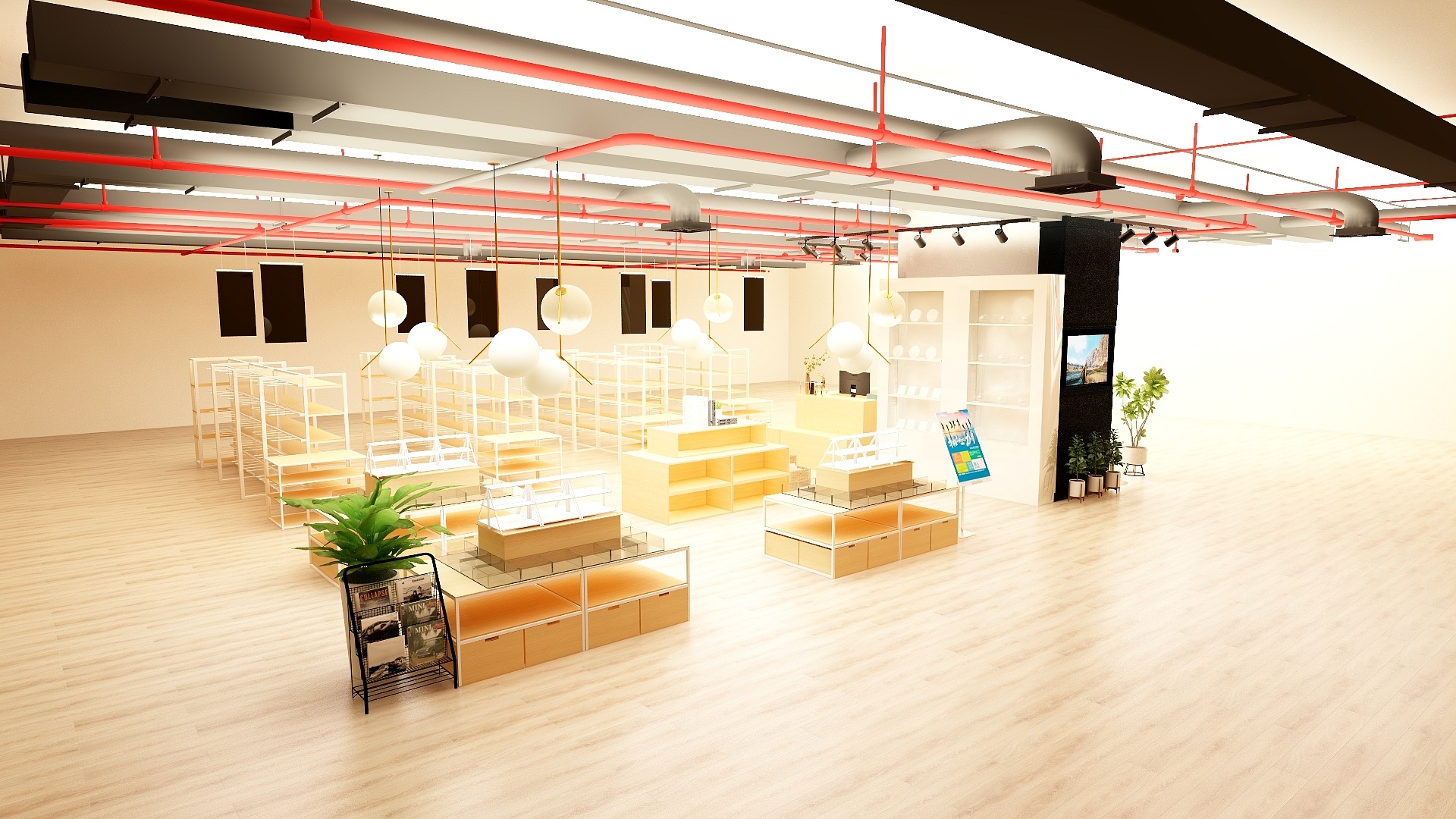 我要控几我技几-华商店效果图-装修设计方案