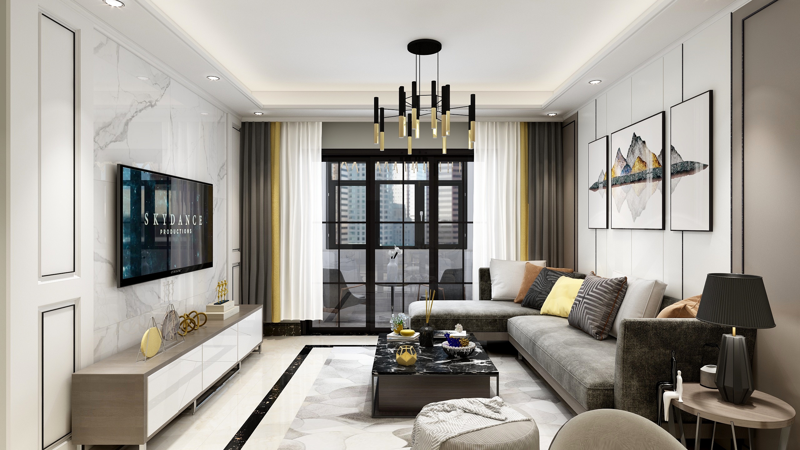 那年昔日-现代简约风格-装修设计方案