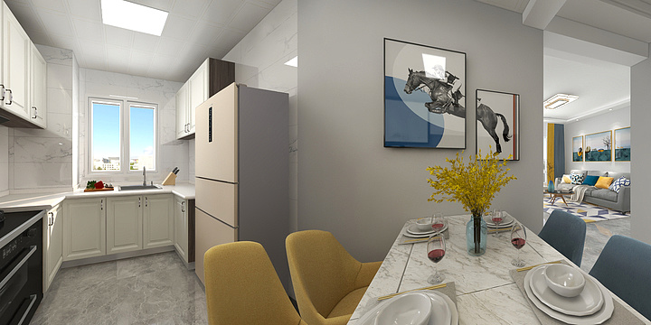 A浩楠-首山晟宝龙85平-装修设计方案