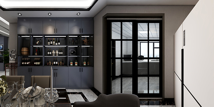 金匠公司-百合园总户型四室一厅-装修设计方案