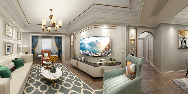 阿左设计-金河湾凌美女-装修设计方案