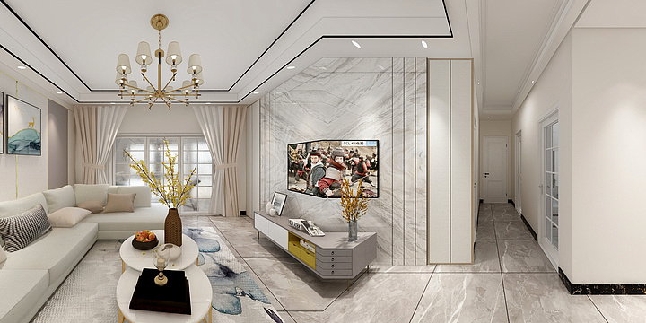 壹品轩设计事务所-现代轻奢-大悟悟星城124-装修设计方案