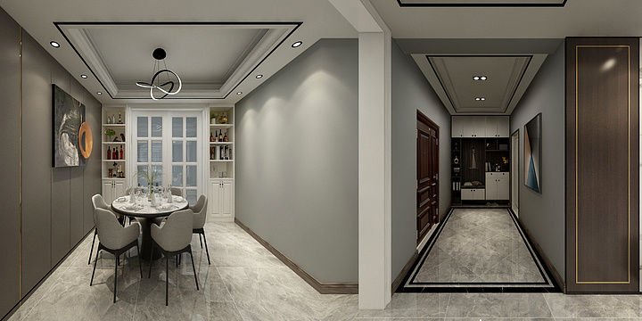 邢台臻品装饰设计有限公司-龙岗天域四室-装修设计方案