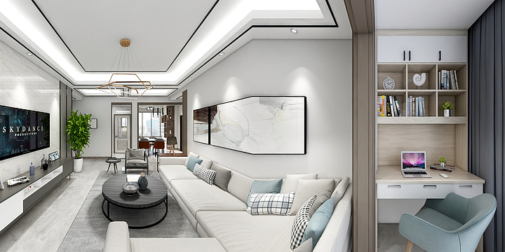 尘土设计-锦绣华庭103-装修设计方案