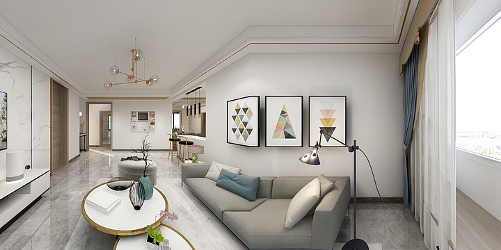 会画图的小欢喜-蓝色港湾-装修设计方案