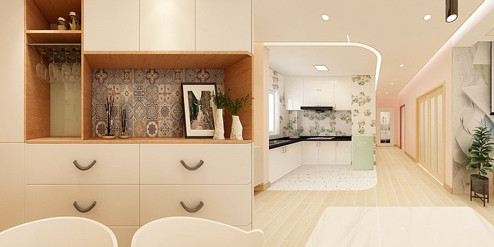 XFFFFF-德信海德公园83.00㎡A2’3室2厅1卫1厨-装修设计方案