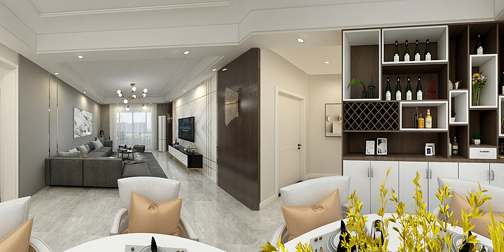 筑墨空间设计-中环国际城赵姐雅居-装修设计方案