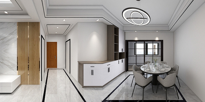 HJ小陈-富贵国际2栋1907翁总现代黑白灰-副本-装修设计方案