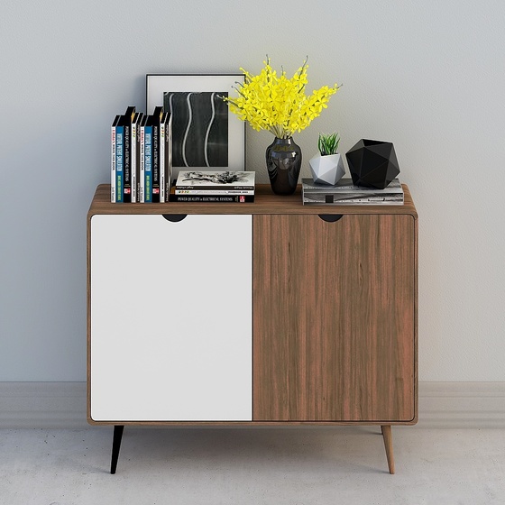 Scandinavian Chest of Drawers,Earth color